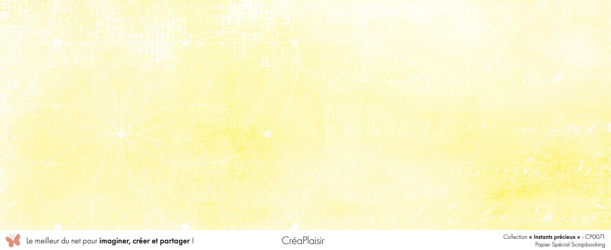 Set 12 papiers Instants précieux - 12 papiers : 6 papiers 30,5x31,5 cm + 6 papiers 12x30,5cm