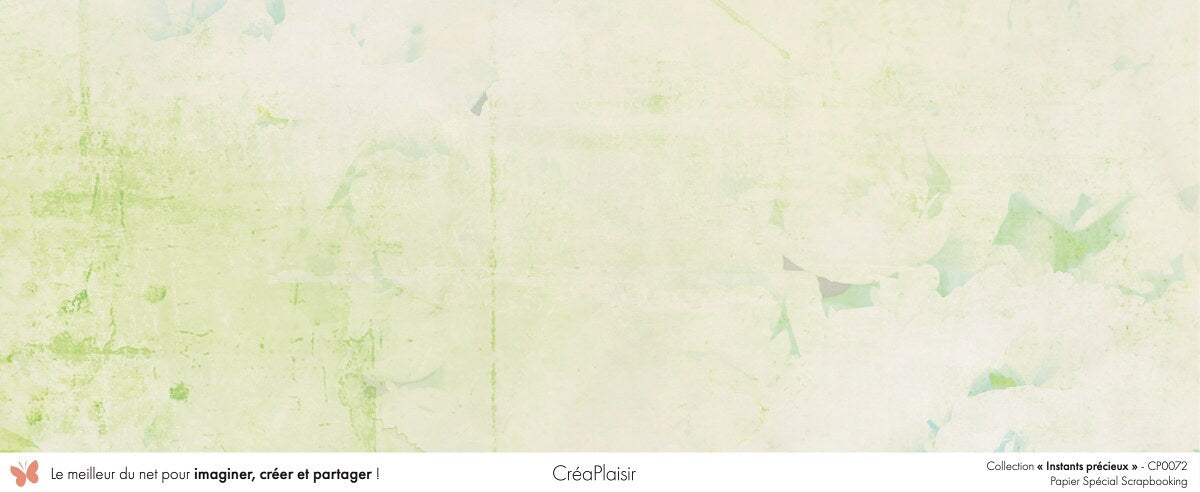 Set 12 papiers Instants précieux - 12 papiers : 6 papiers 30,5x31,5 cm + 6 papiers 12x30,5cm