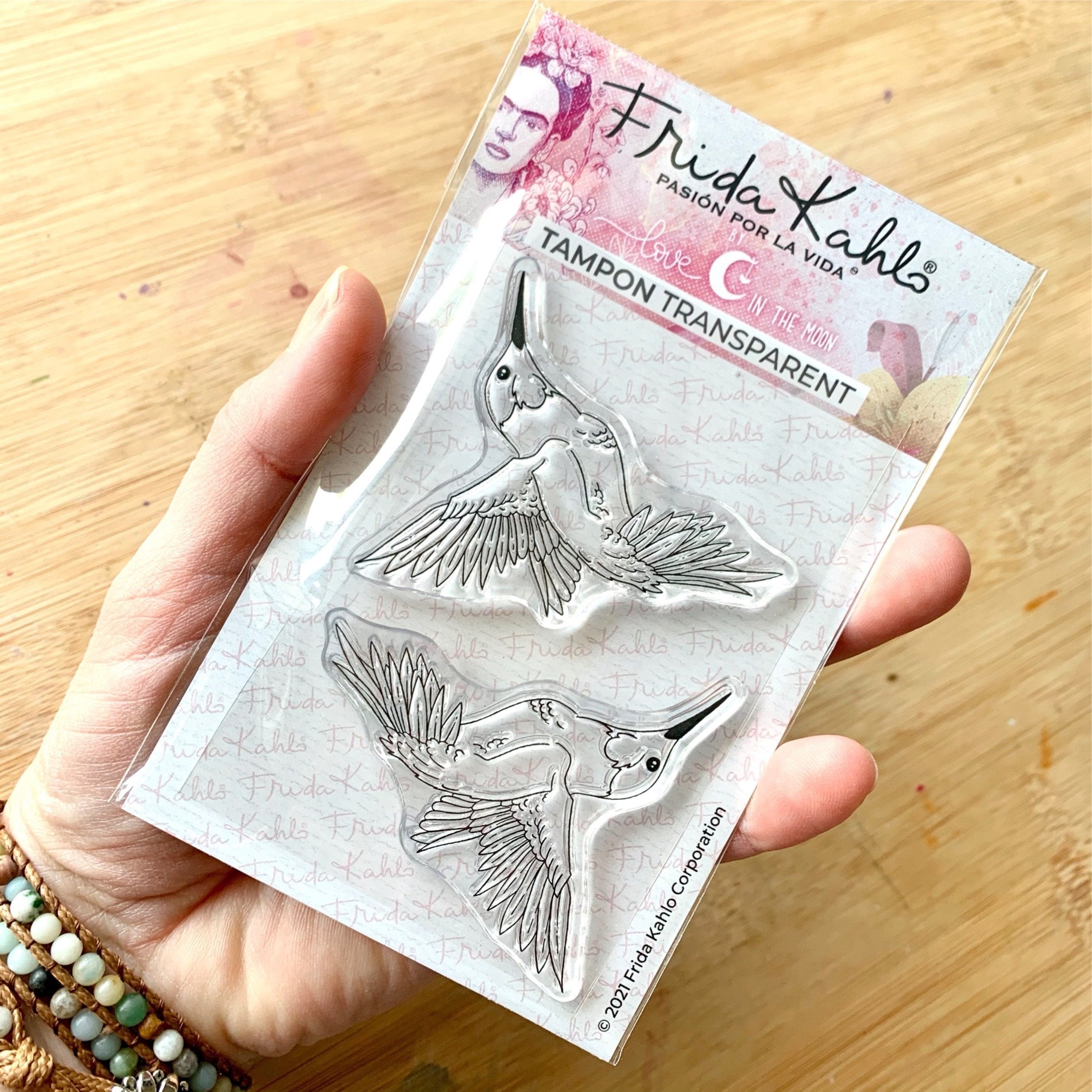 2 Tampons transparents "Colibris" Frida Kahlo®