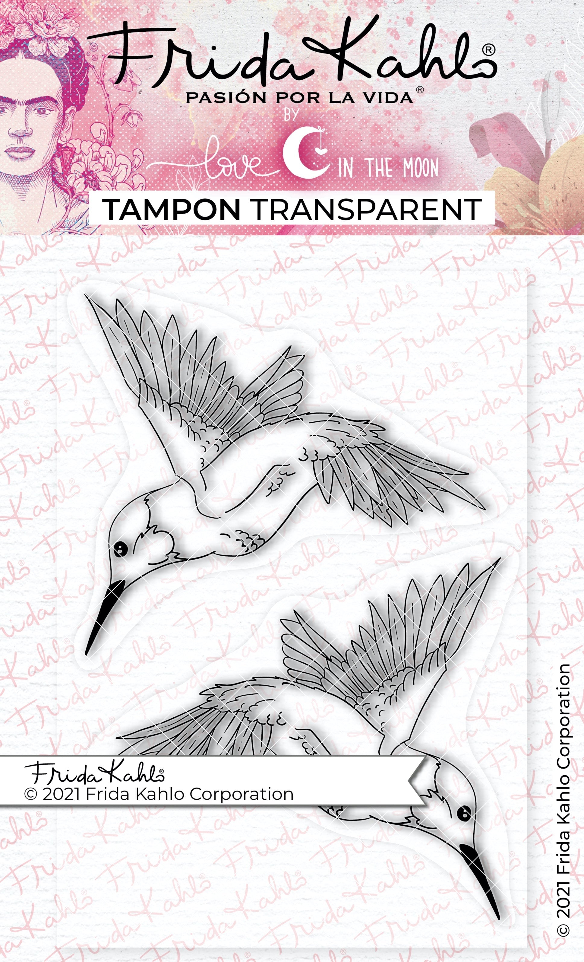2 Tampons transparents "Colibris" Frida Kahlo®
