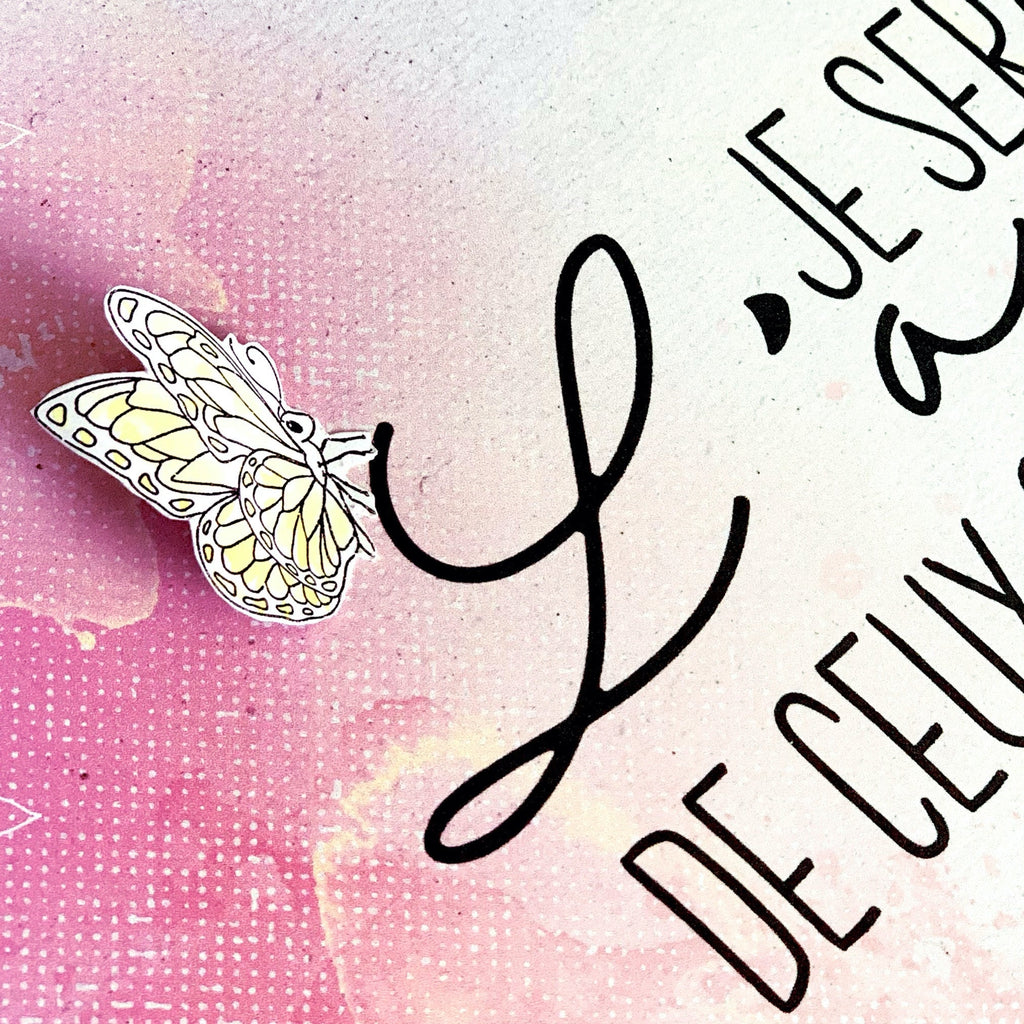 3 Tampons transparents "Délicats papillons" Frida Kahlo®