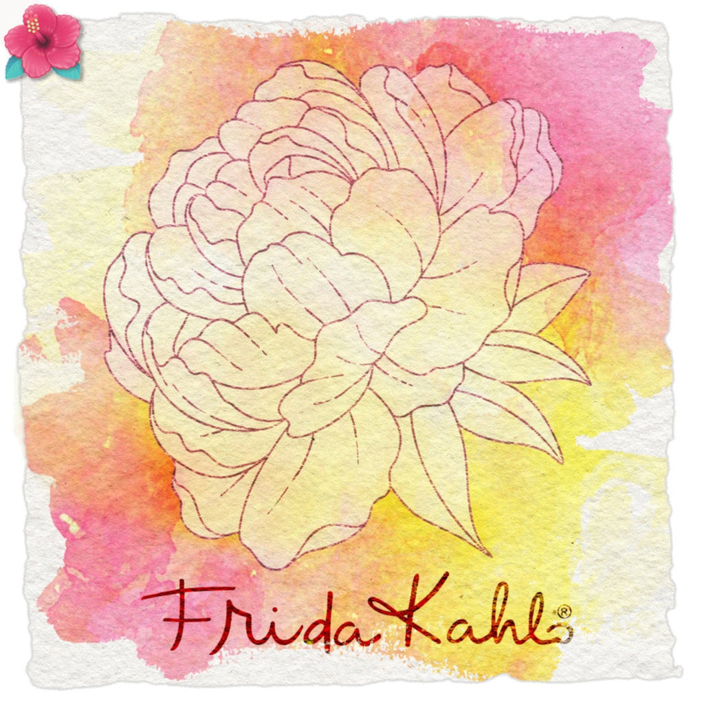 Tampon transparent "Jolie pivoine - 1 " Frida Kahlo®