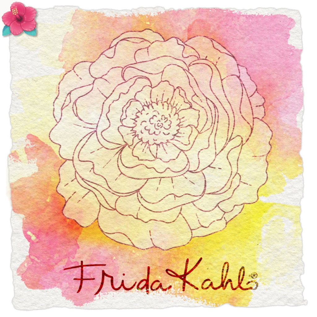 Tampon transparent "Jolie pivoine - 2 " Frida Kahlo®