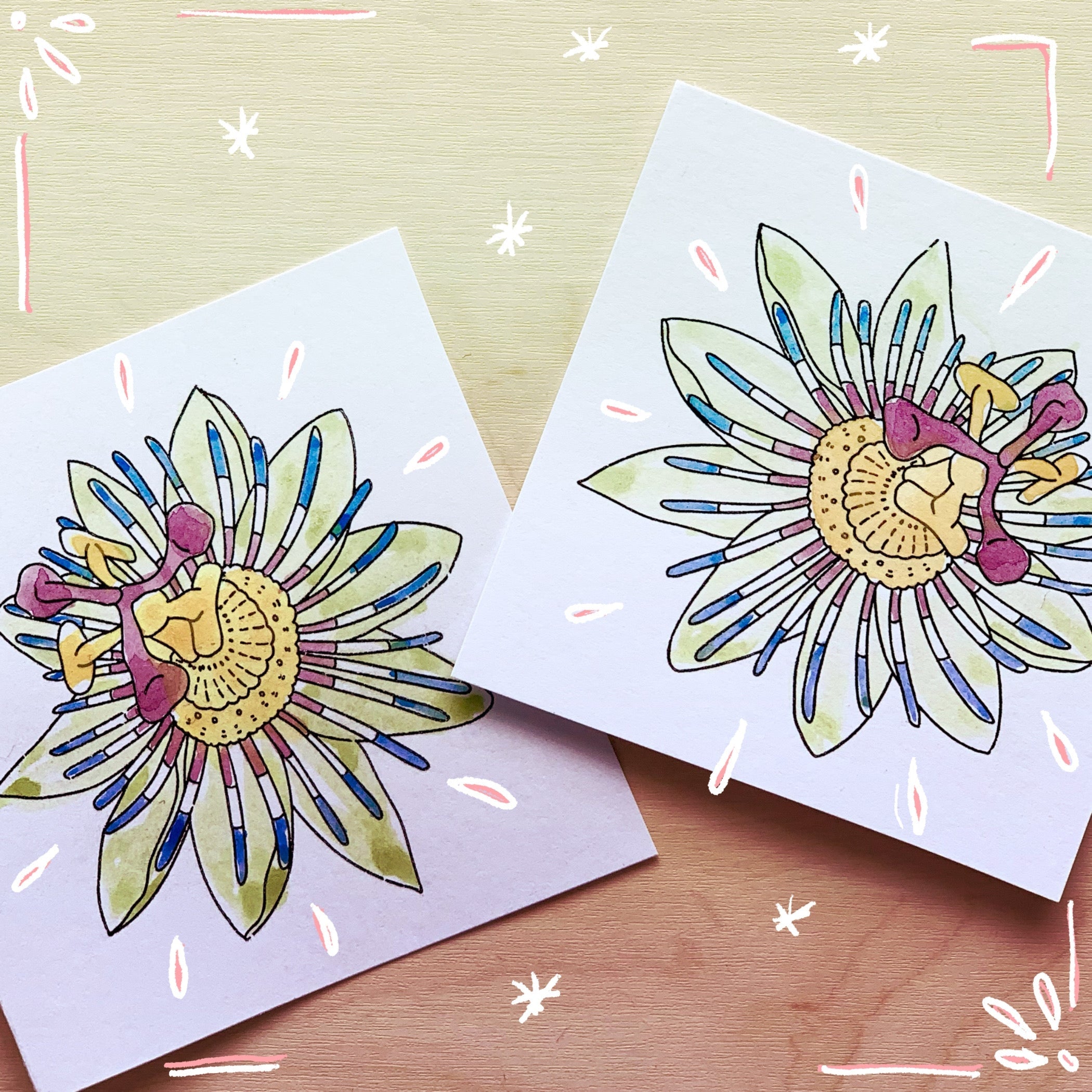 Tampon transparent "Passion passiflore - 1 " Frida Kahlo®