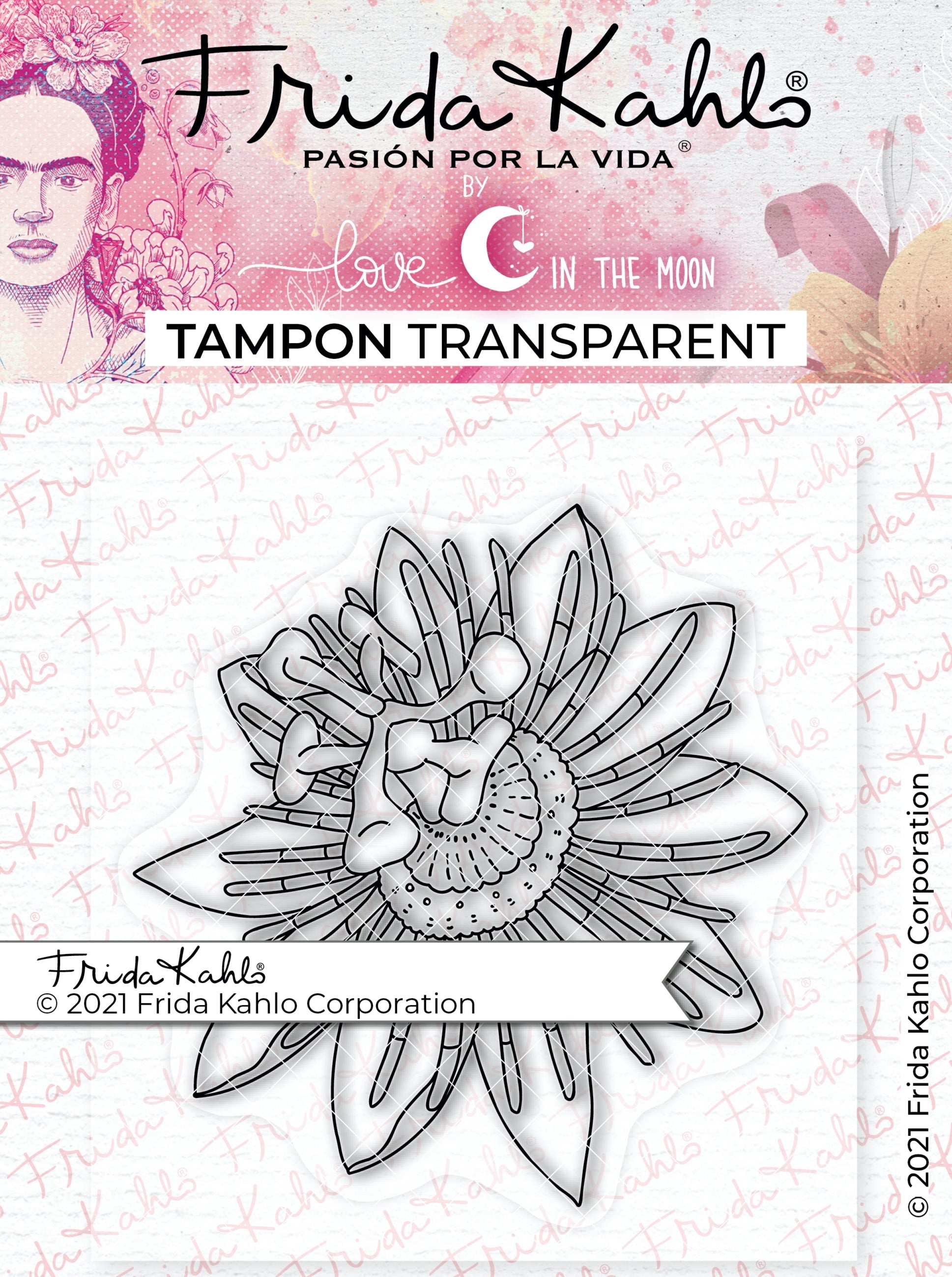 Tampon transparent "Passion passiflore - 1 " Frida Kahlo®