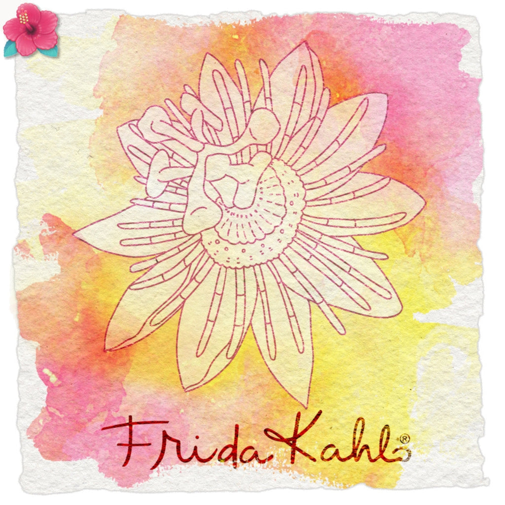 Tampon transparent "Passion passiflore - 1 " Frida Kahlo®