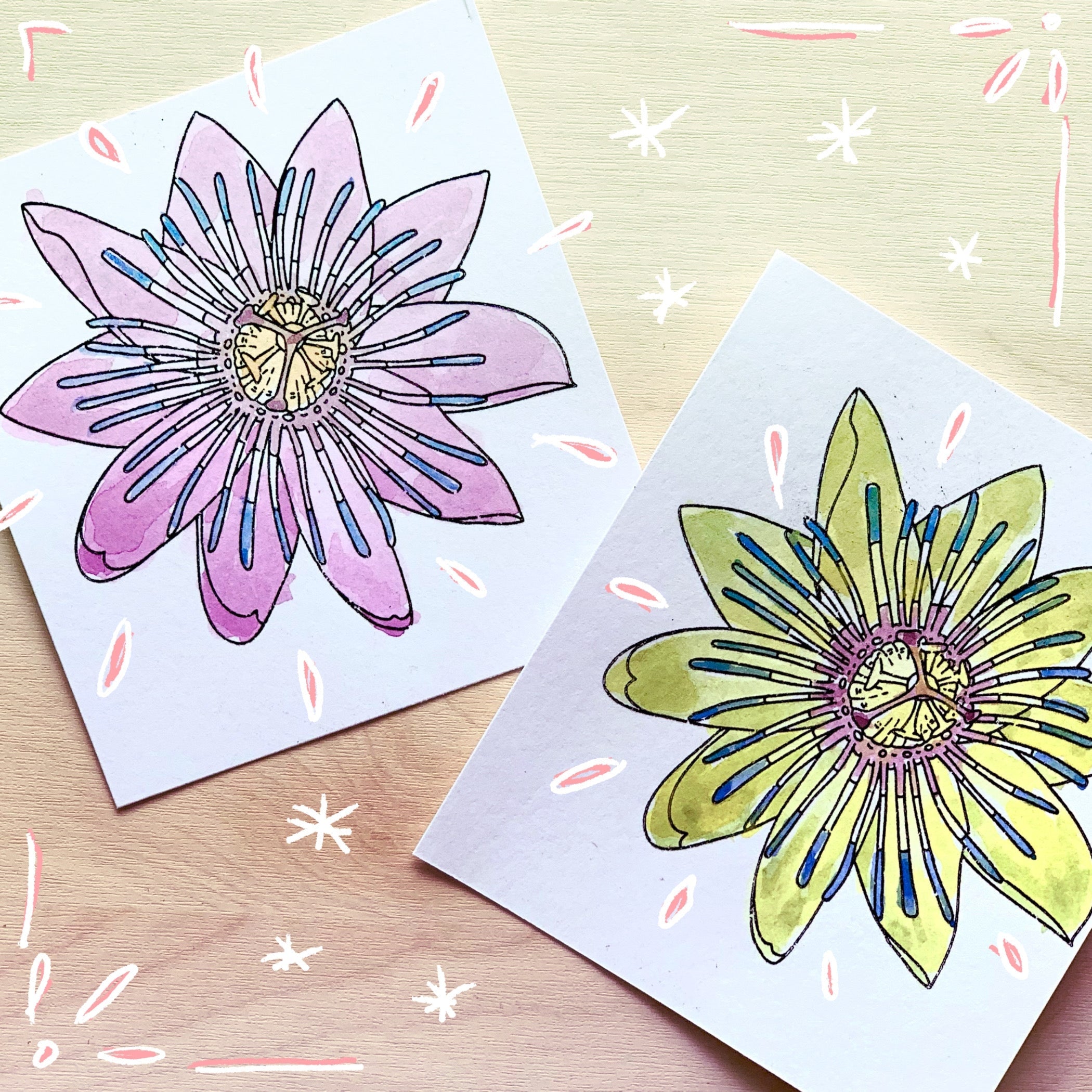 Tampon transparent "Passion passiflore - 2 " Frida Kahlo®