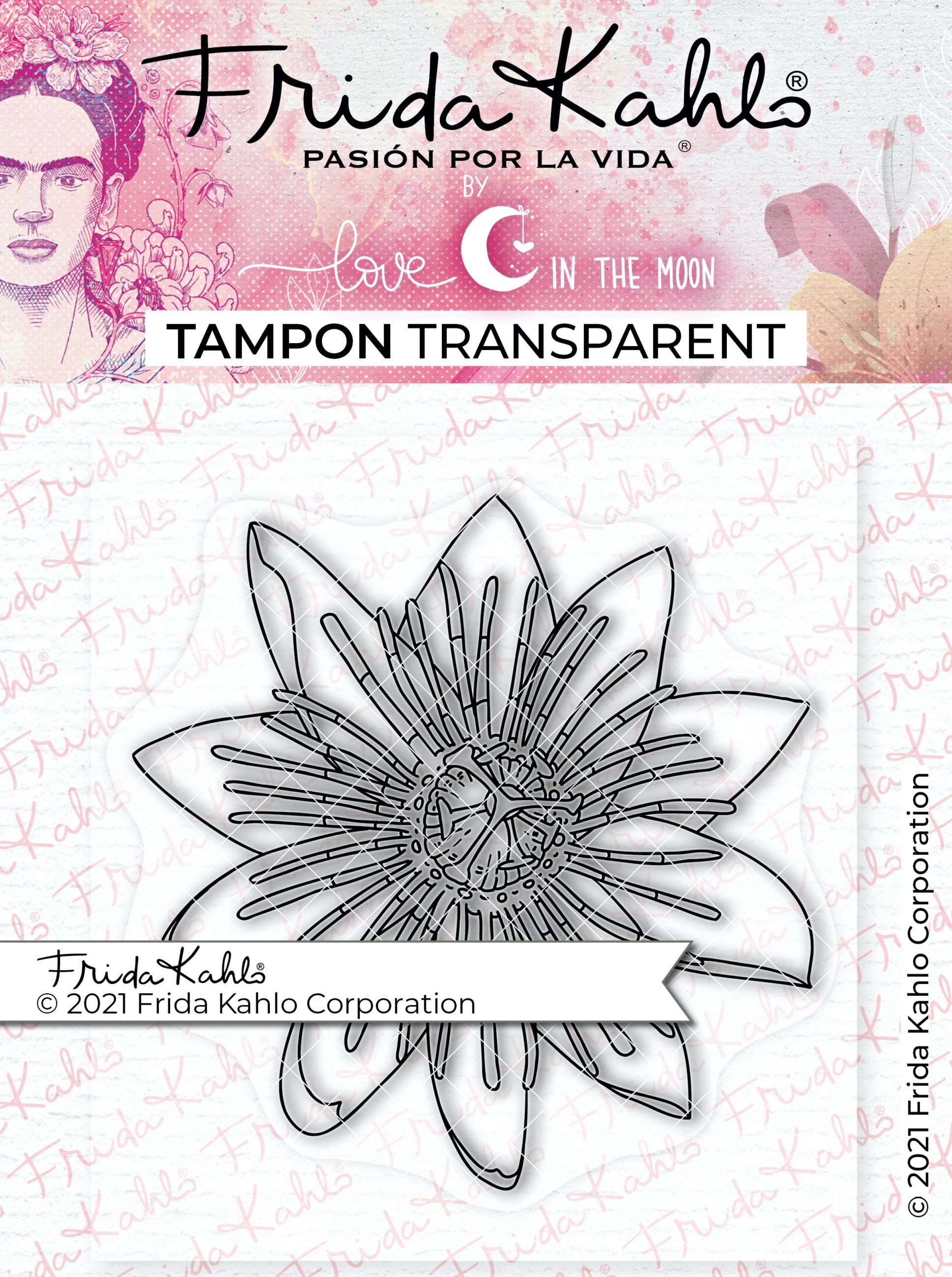 Tampon transparent "Passion passiflore - 2 " Frida Kahlo®