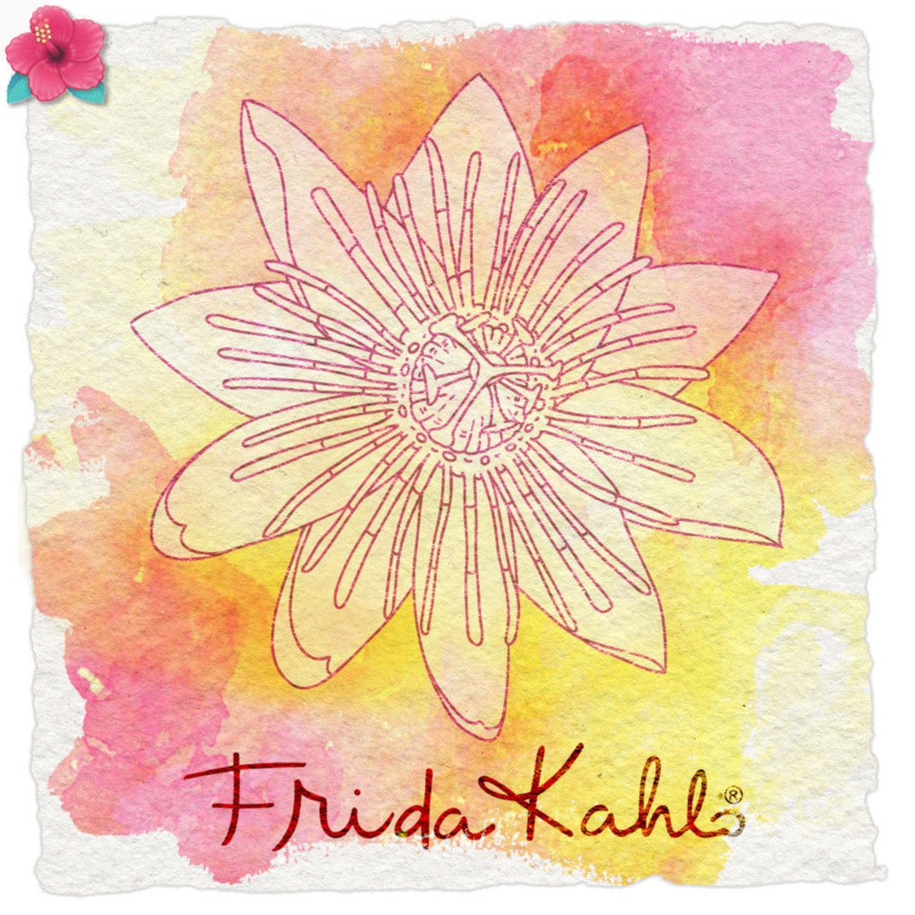 Tampon transparent "Passion passiflore - 2 " Frida Kahlo®