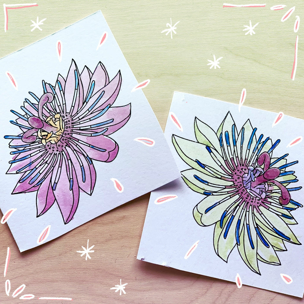 Tampon transparent "Passion passiflore - 3 " Frida Kahlo®