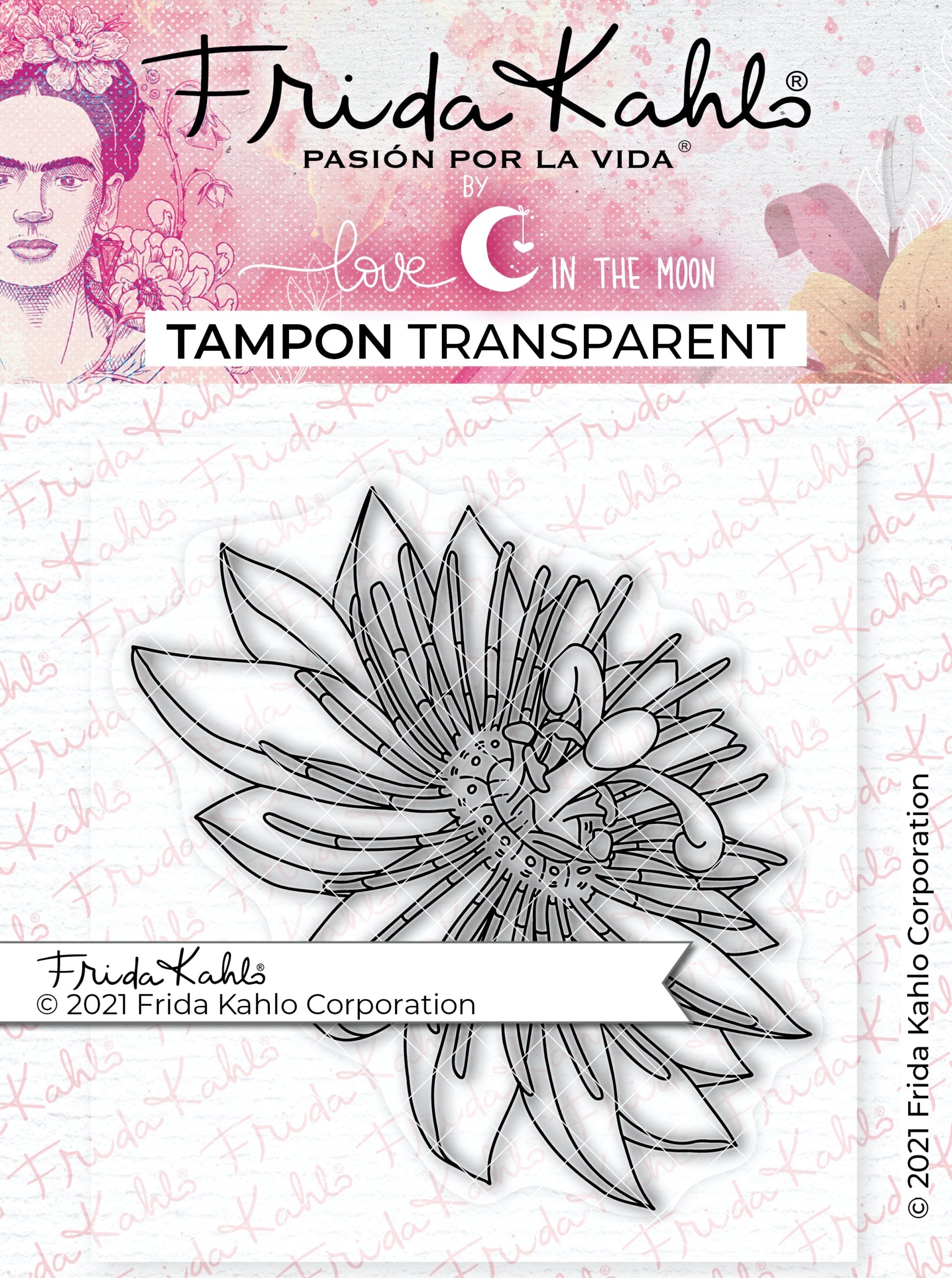Tampon transparent "Passion passiflore - 3 " Frida Kahlo®