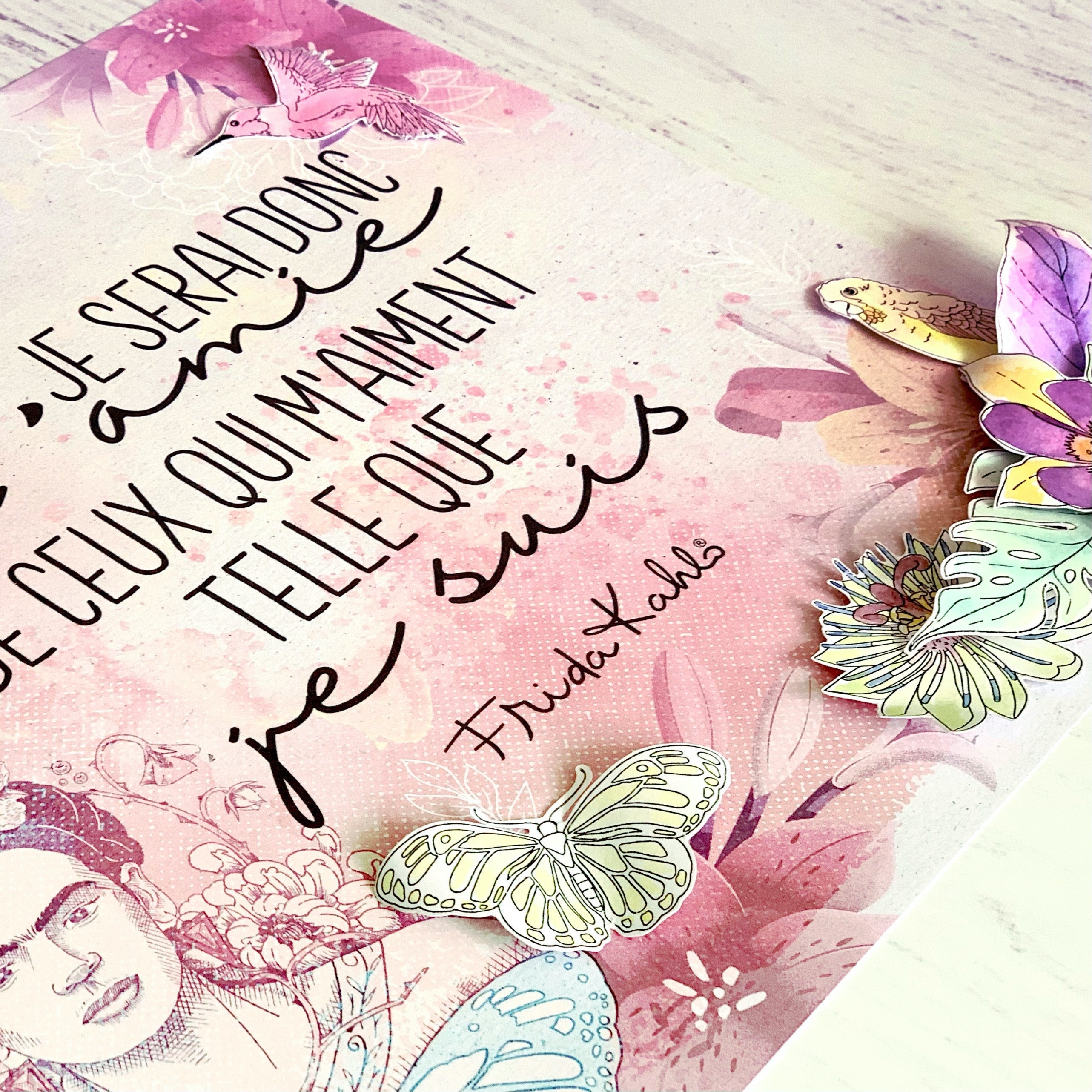 Tampon transparent "Passion passiflore - 3 " Frida Kahlo®