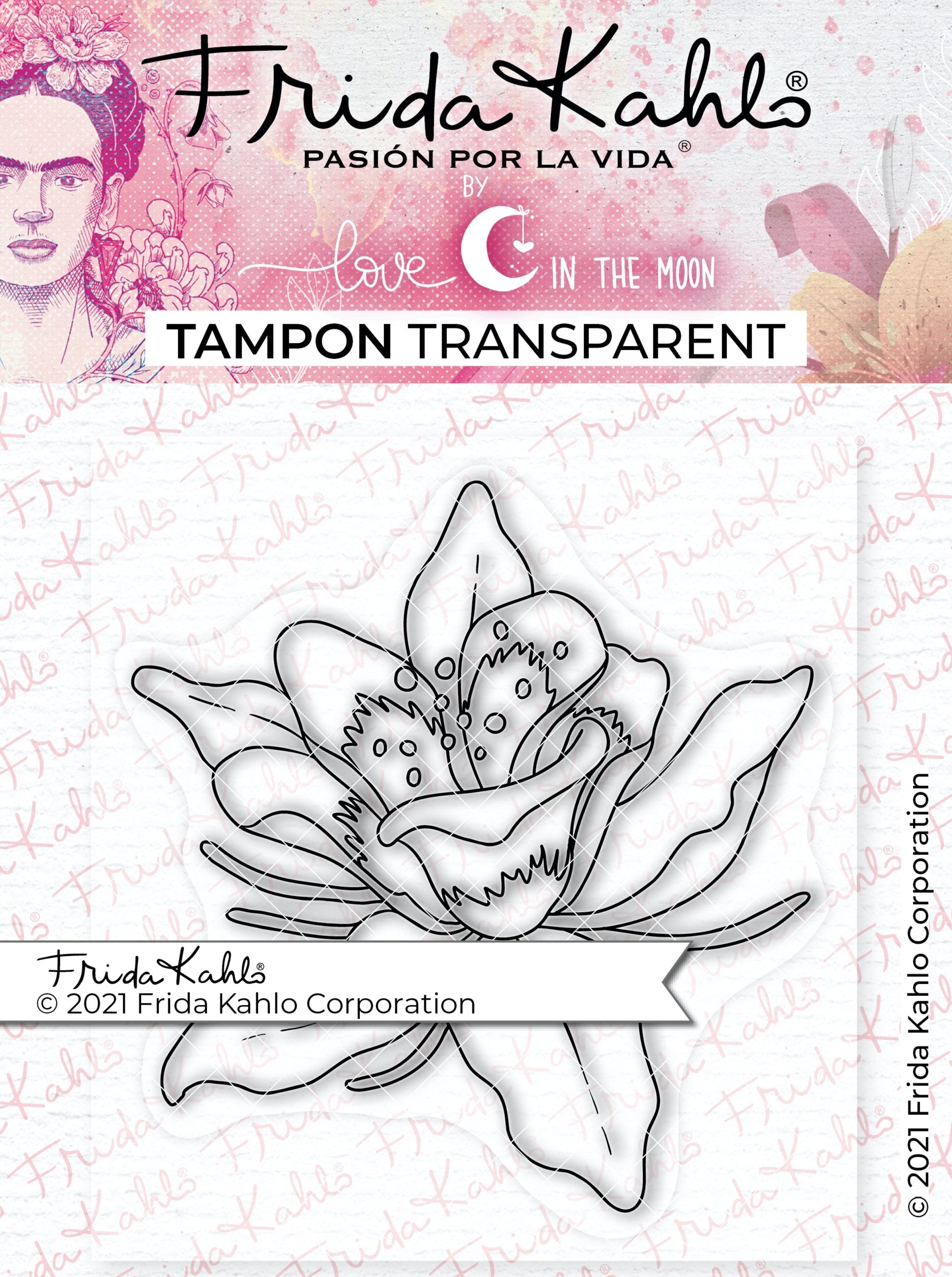 Tampon transparent "Mélancolique ancolie - 1 " Frida Kahlo®