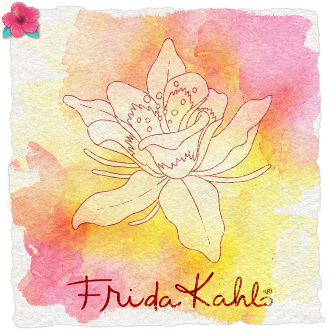 Tampon transparent "Mélancolique ancolie - 1 " Frida Kahlo®