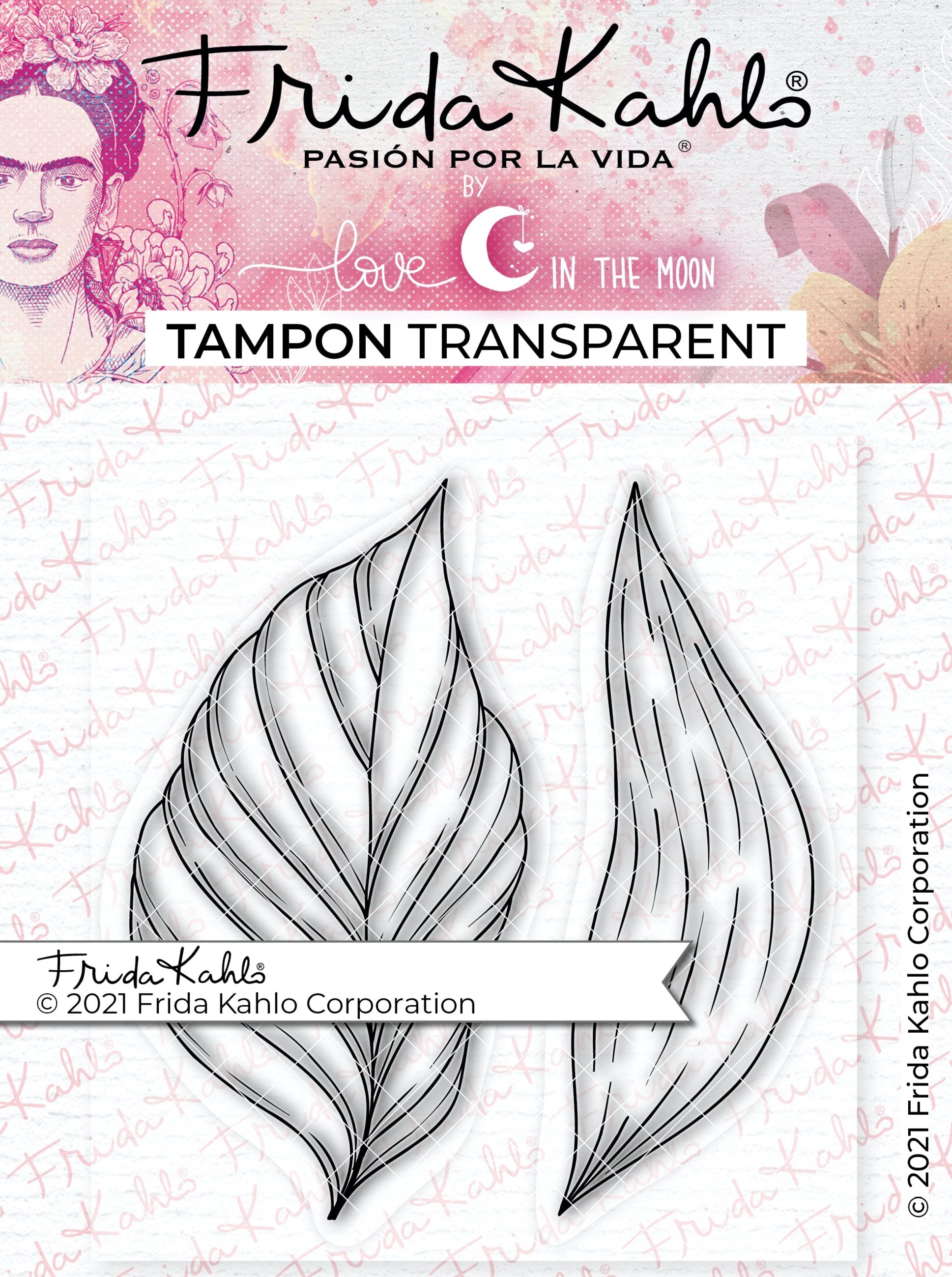 2 tampons transparents "Feuilles tropicales - 1" Frida Kahlo®