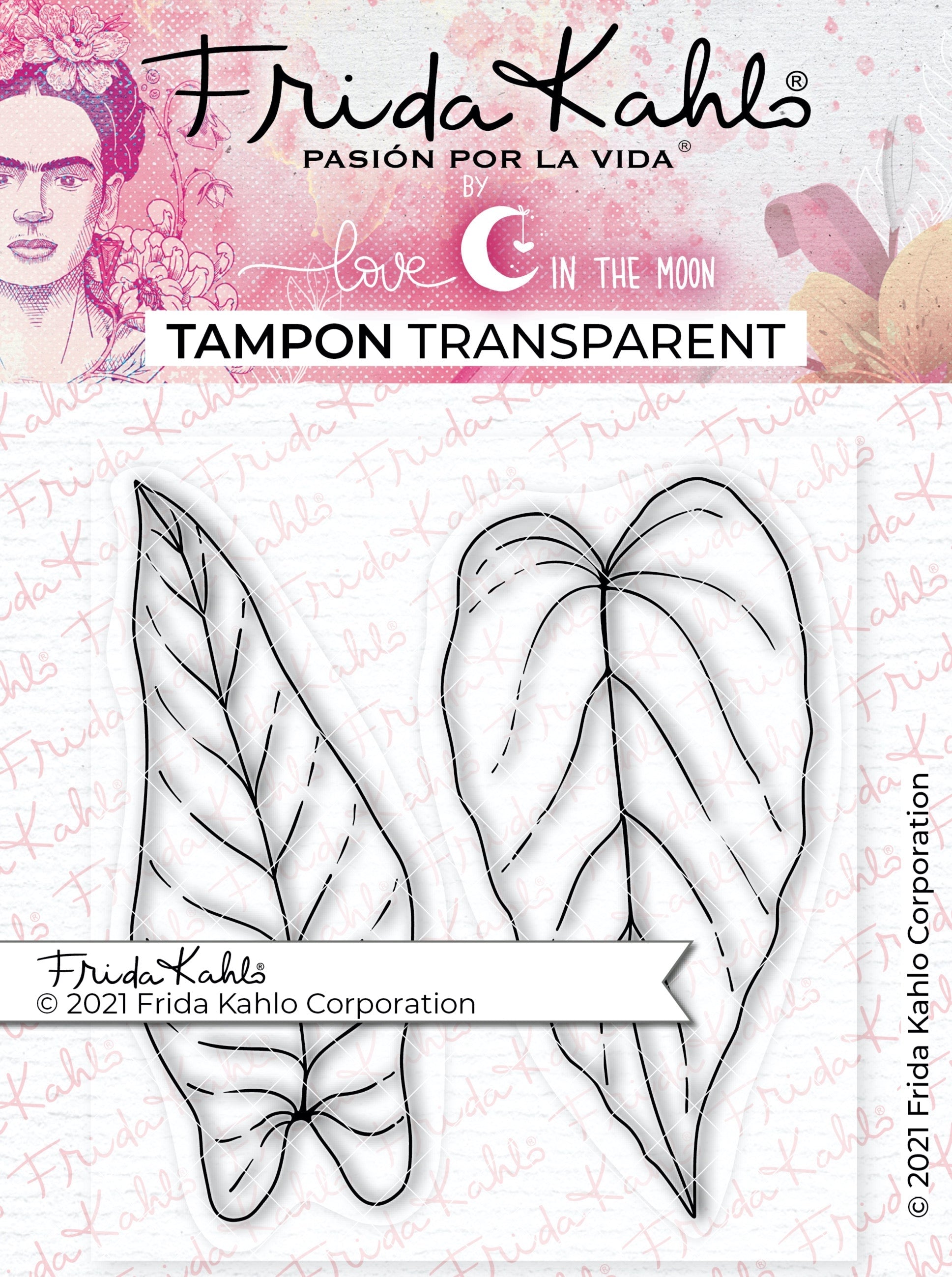 2 tampons transparents "Feuilles tropicales - 2" Frida Kahlo®