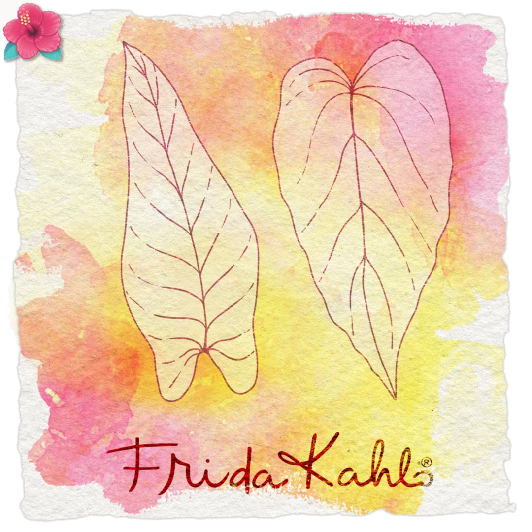 2 tampons transparents "Feuilles tropicales - 2" Frida Kahlo®