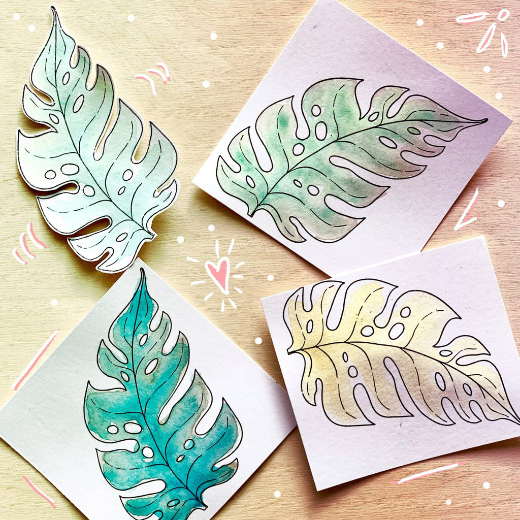 Tampon transparent "Feuilles tropicales - 3" Frida Kahlo®