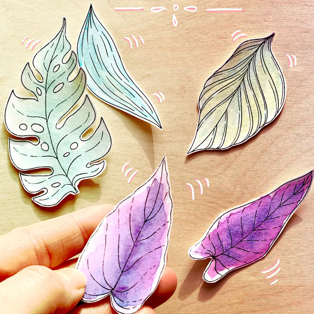 Tampon transparent "Feuilles tropicales - 3" Frida Kahlo®