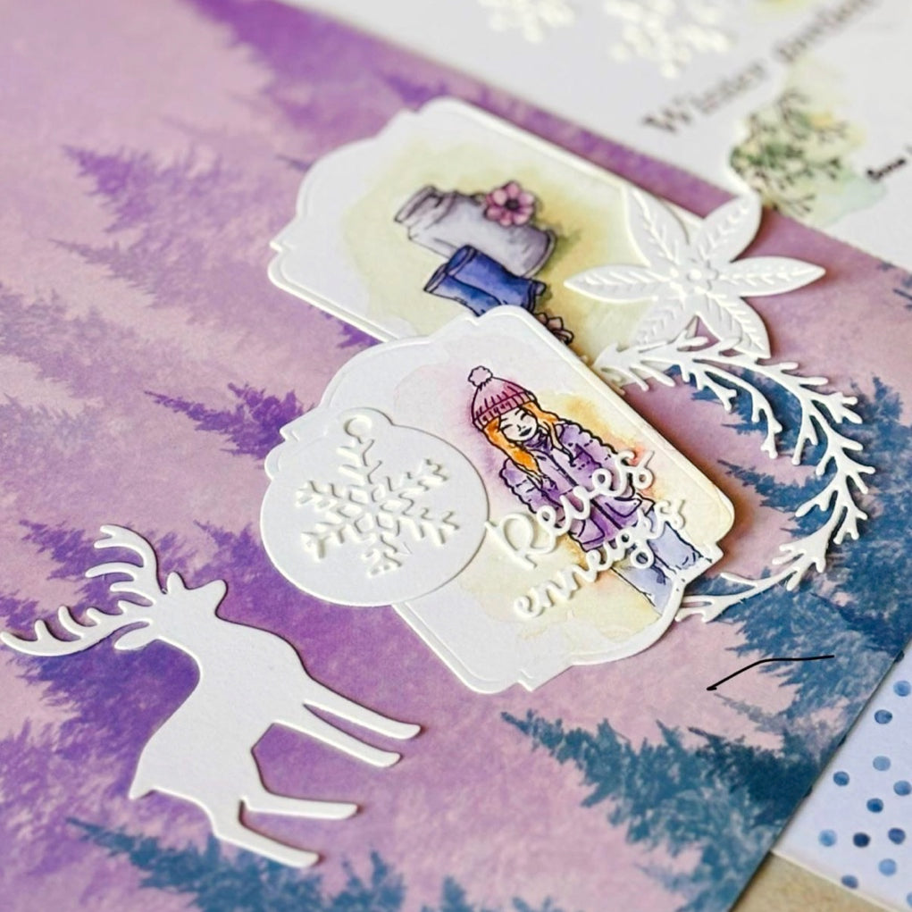 Matrices de découpes - Rennes & Flocons - Love in the Moon