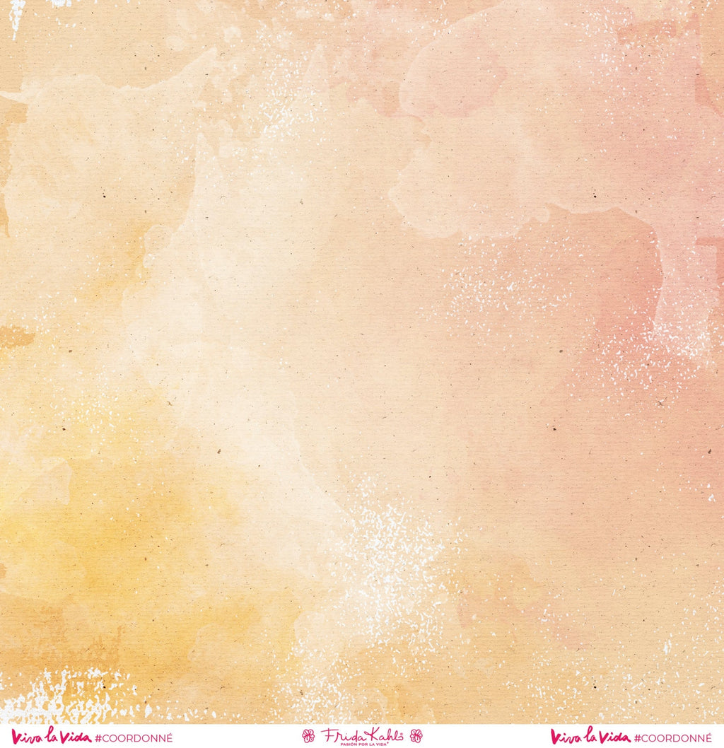 Set de 12 papiers collection Frida Kahlo® coordonnés Viva la Vida -scrapbooking