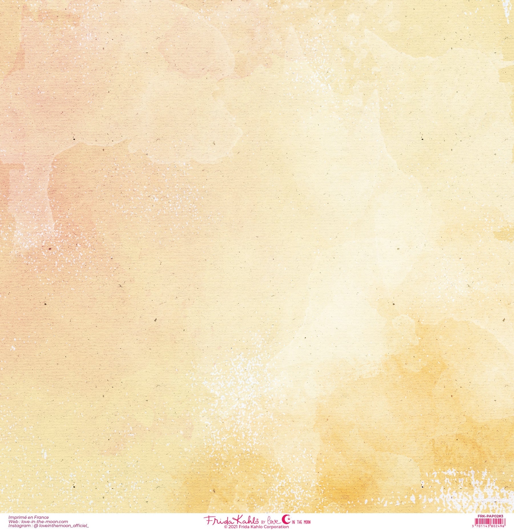 Set de 12 papiers collection Frida Kahlo® coordonnés Viva la Vida -scrapbooking