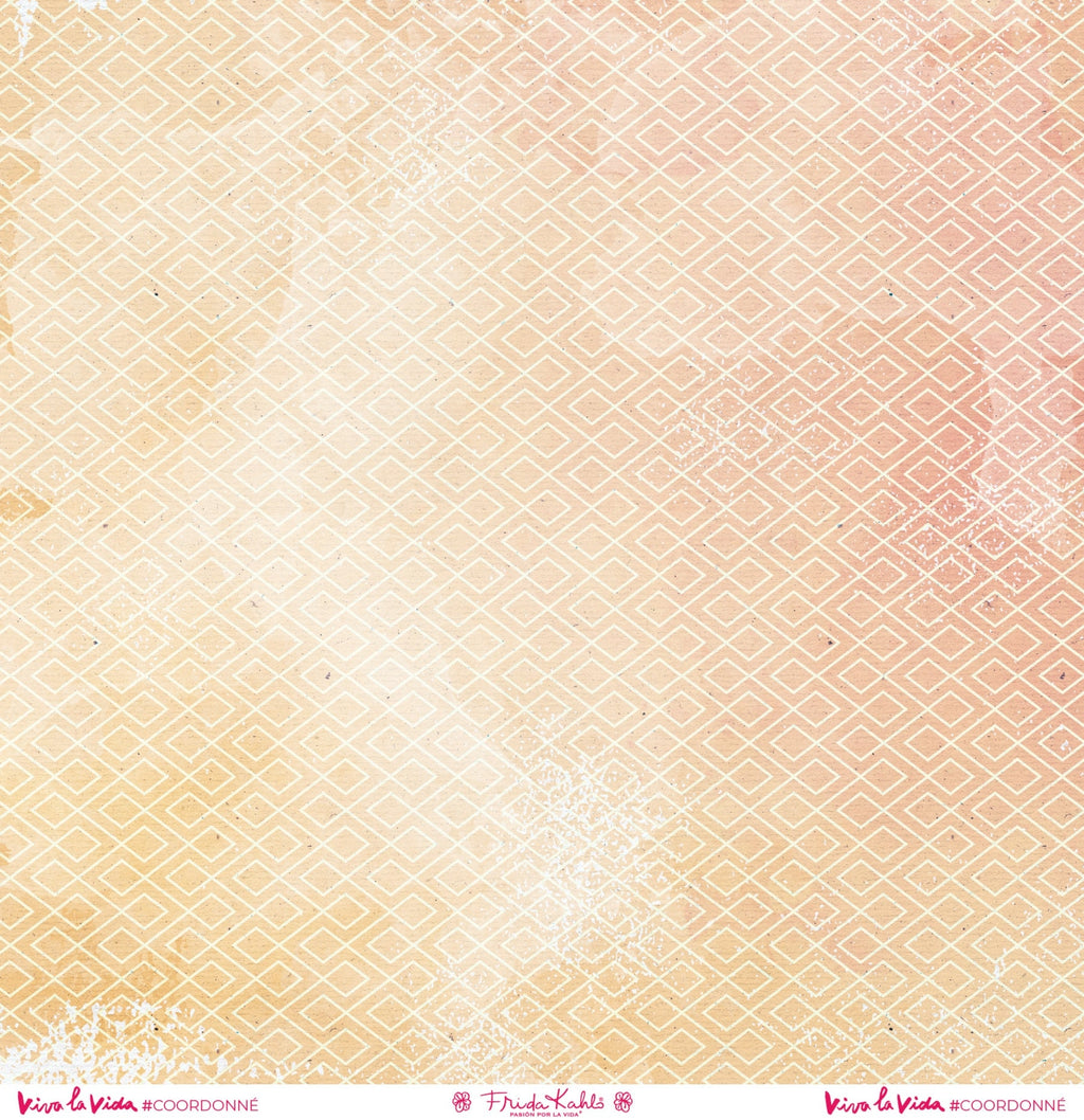 Set de 12 papiers collection Frida Kahlo® coordonnés Viva la Vida -scrapbooking