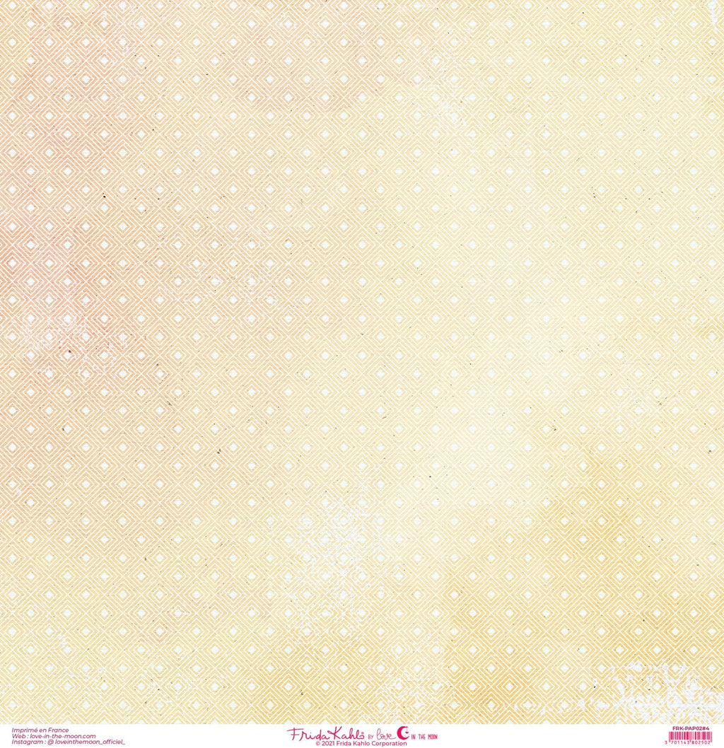 Set de 12 papiers collection Frida Kahlo® coordonnés Viva la Vida -scrapbooking