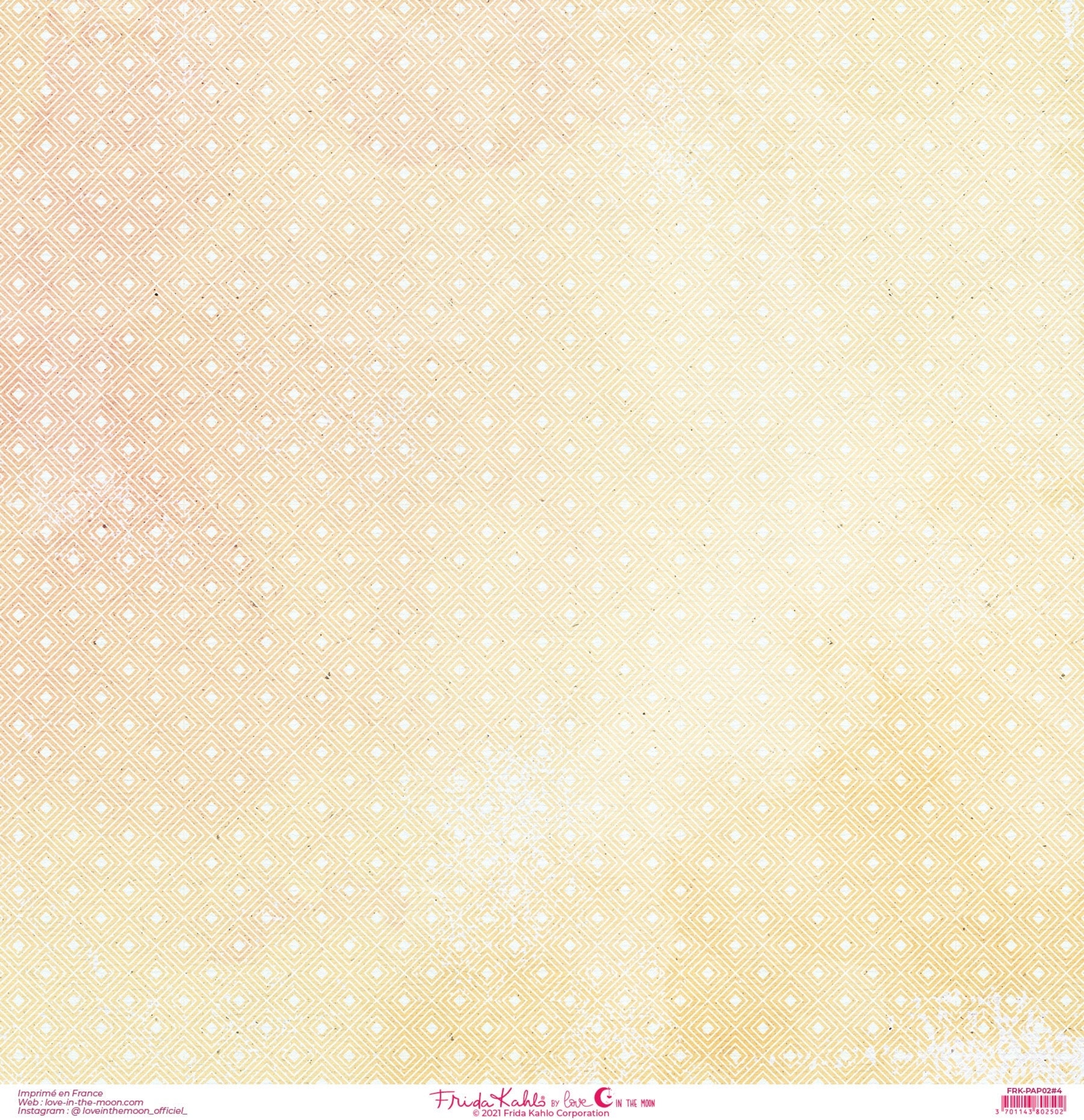 Set de 12 papiers collection Frida Kahlo® coordonnés Viva la Vida -scrapbooking