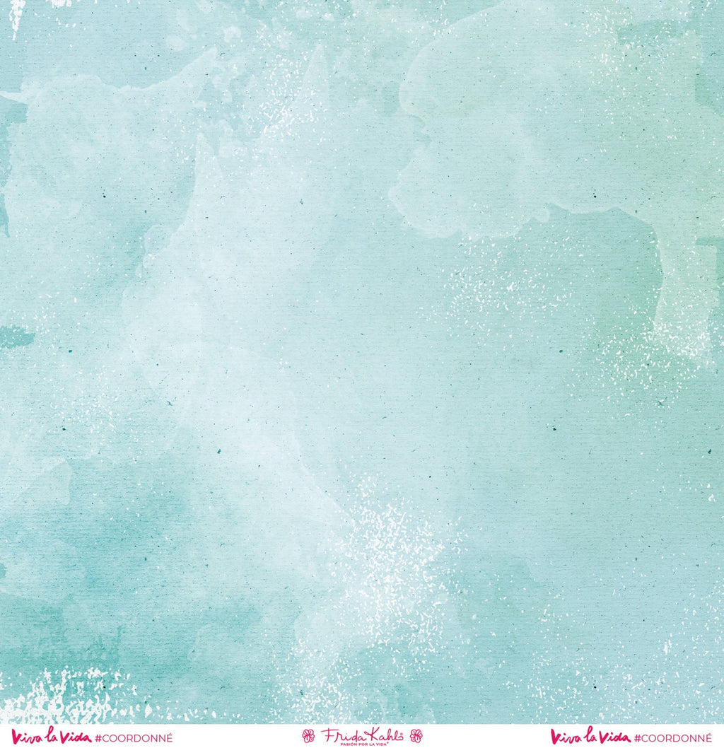 Set de 12 papiers collection Frida Kahlo® coordonnés Viva la Vida -scrapbooking