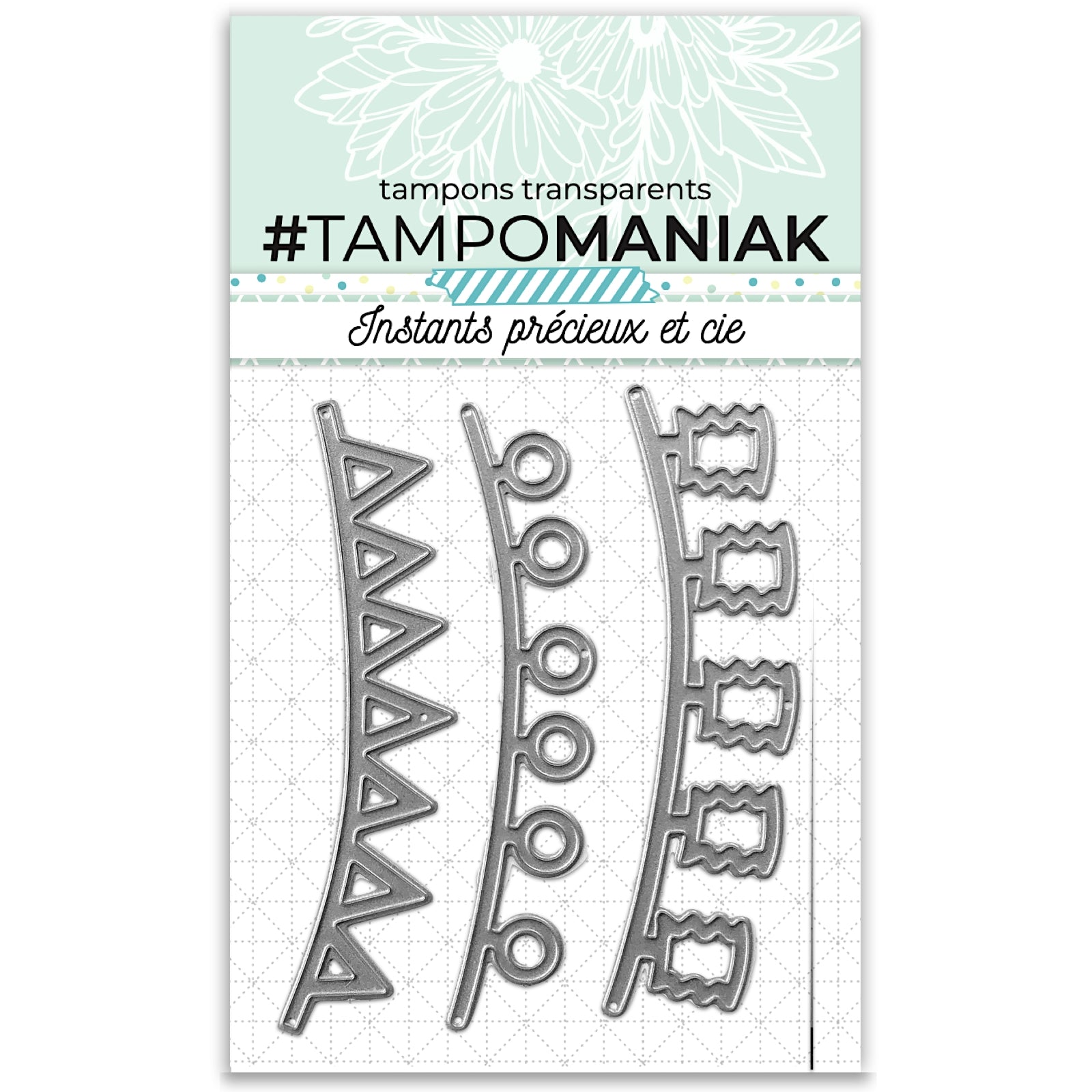 Set de 3 matrices de découpes / dies - Guirlandes de fêtes