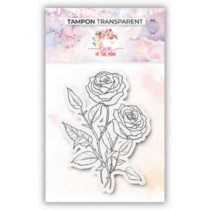 Tampon - Shabby - Duo de roses