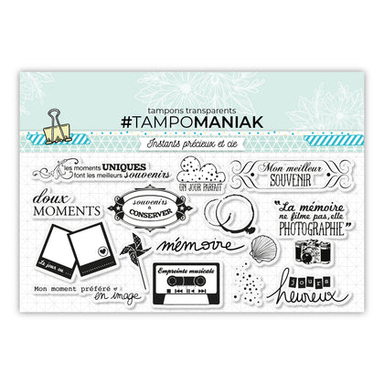 Erreur de visuel et description - Tampon de fond feuillage - 10x15cm