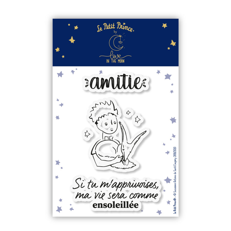 3 tampons transparents "Amitié" - Le Petit Prince