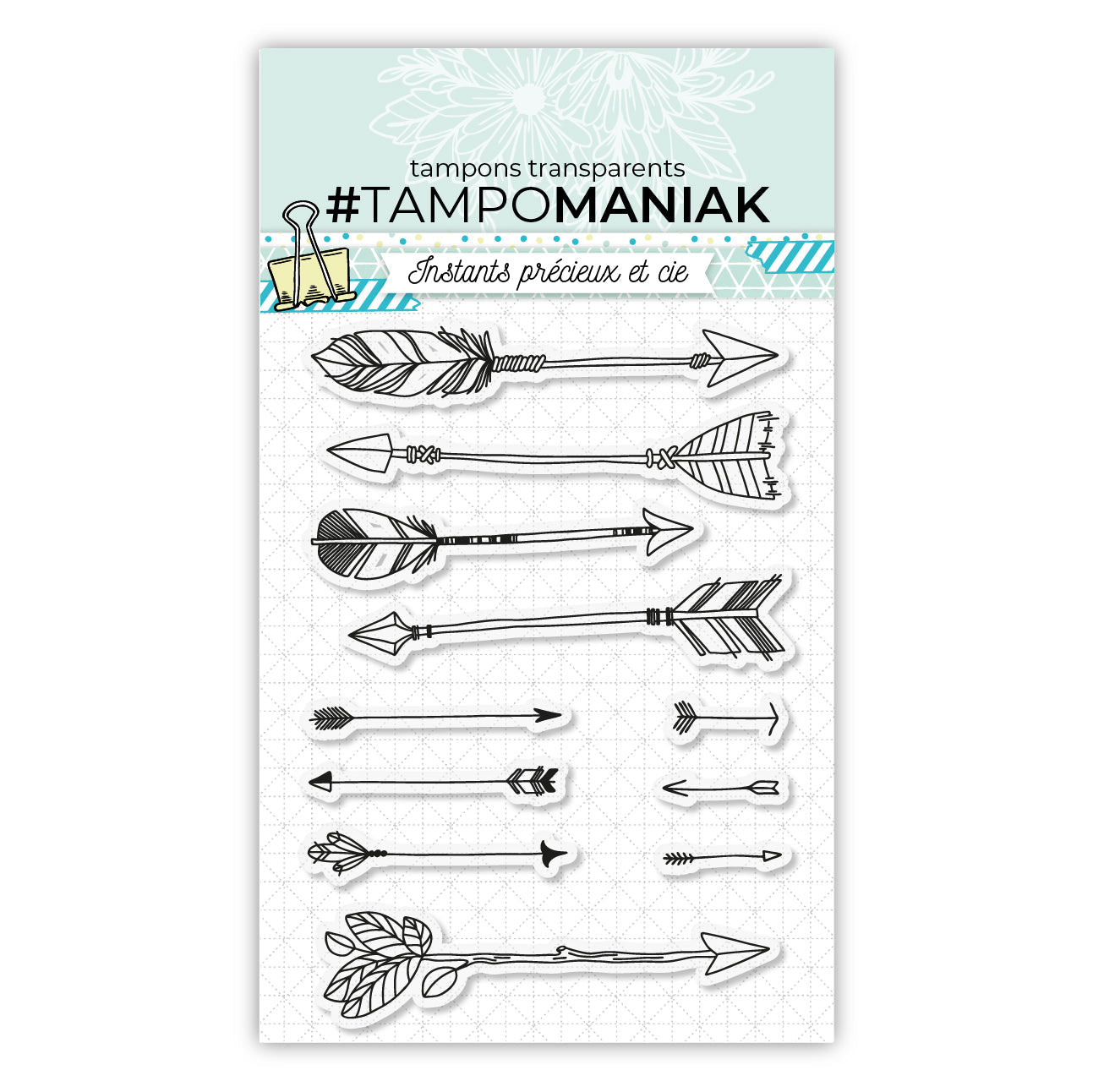 Tampon fleches 2 - 10x15cm