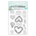 Tampon cœurs 2 - 10x15cm