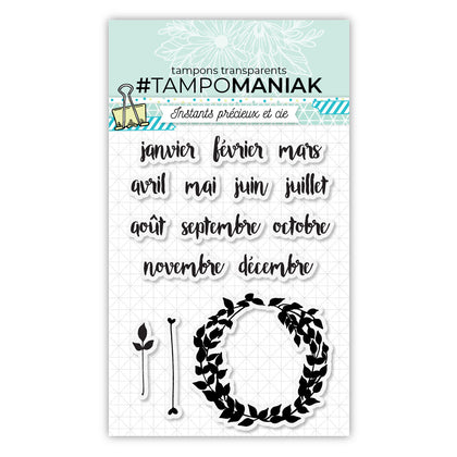 Set de 15 tampons bullet Mois - 10x15 cm