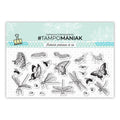 Set de 23 tampons clear chenilles et libellules - 10x21cm