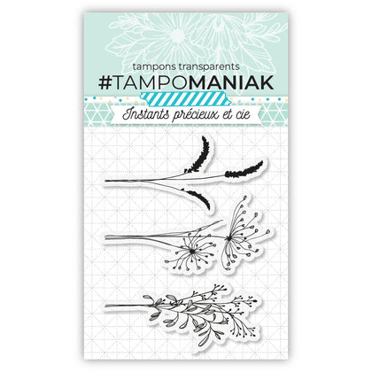 Tampon graminées 2 - 10x8cm