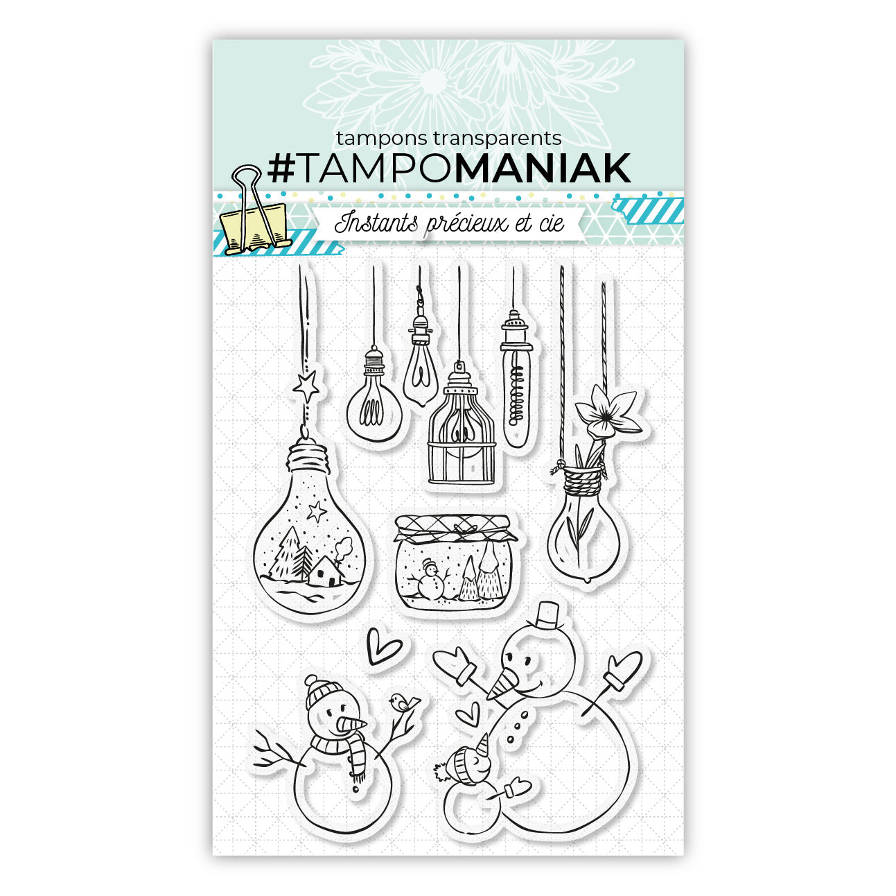 Ampoules et boules à neige - 10x15cm