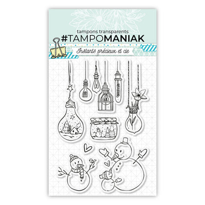 Ampoules et boules à neige - 10x15cm