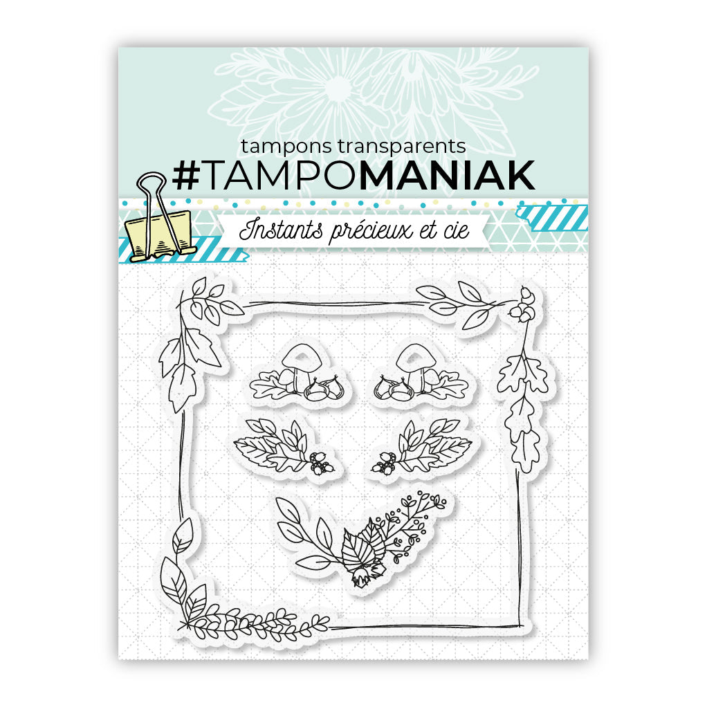 Tampon automne - 10x10cm