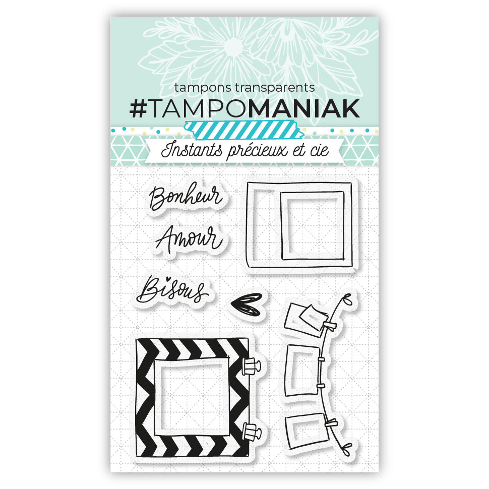 Bisous polaroid - 10x8cm