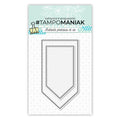 Tampon cadres fanions pointus 1 - 10x15cm