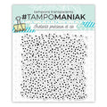 Tampon de fond - pois - 15x15cm