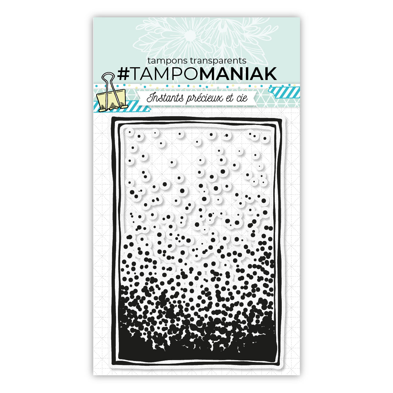 Tampon mm flocons - 10x15cm