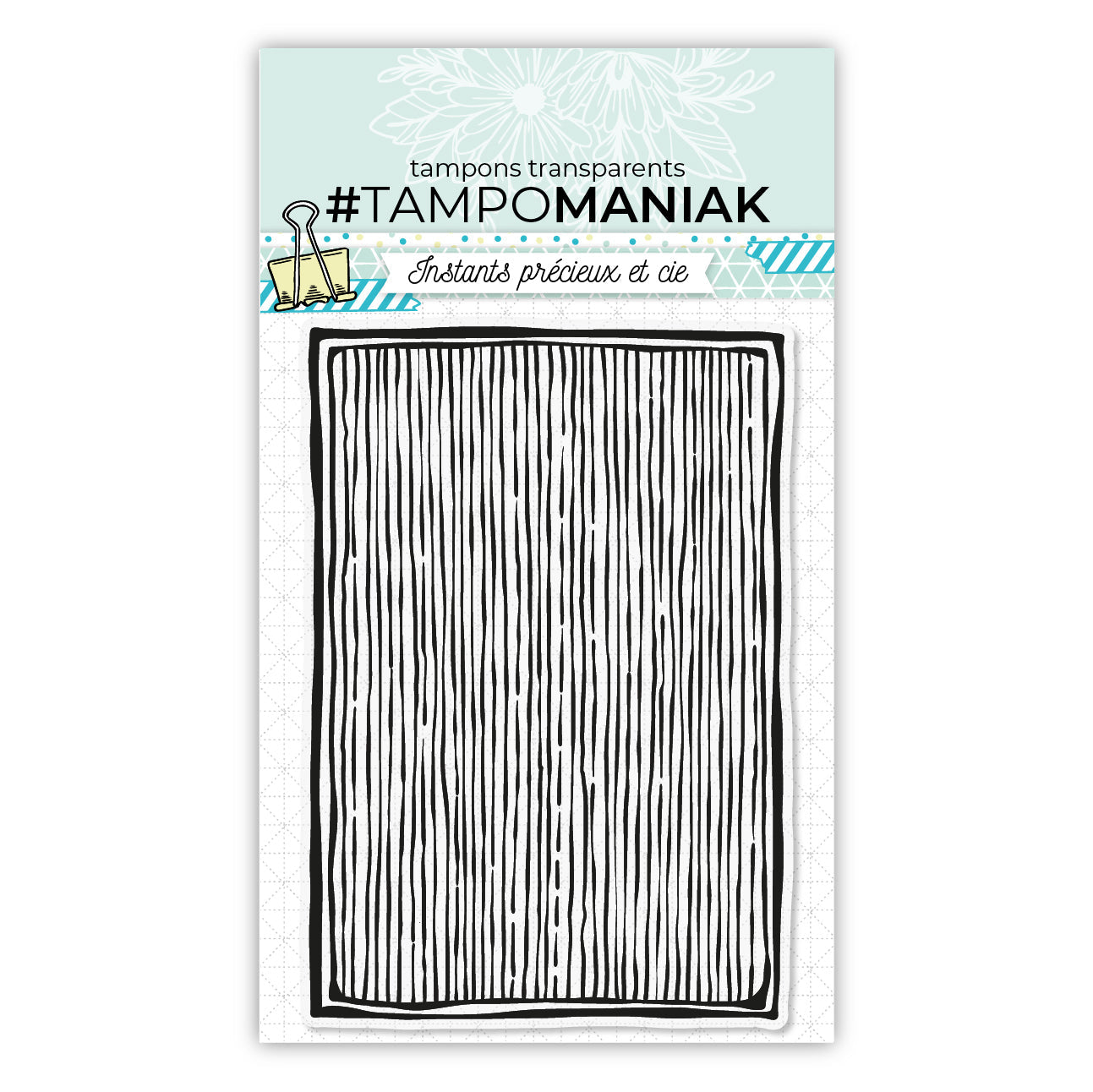 Tampon mm stries - 10x15cm