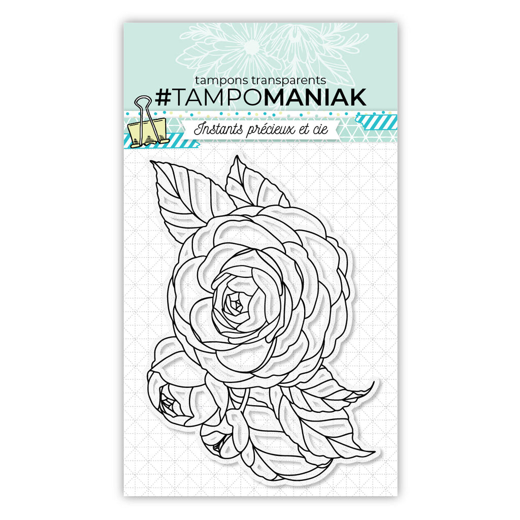 Tampon roses géantes - 10x15cm