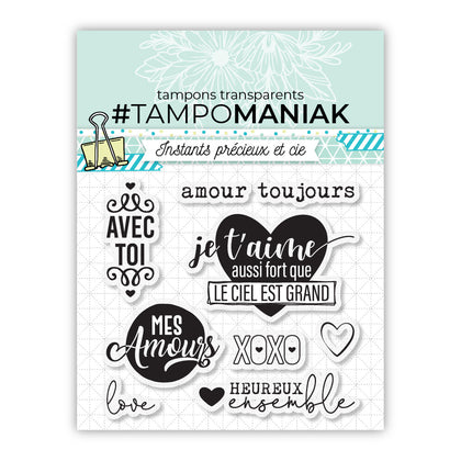 Planche de tampons - Amour toujours - 10x10cm