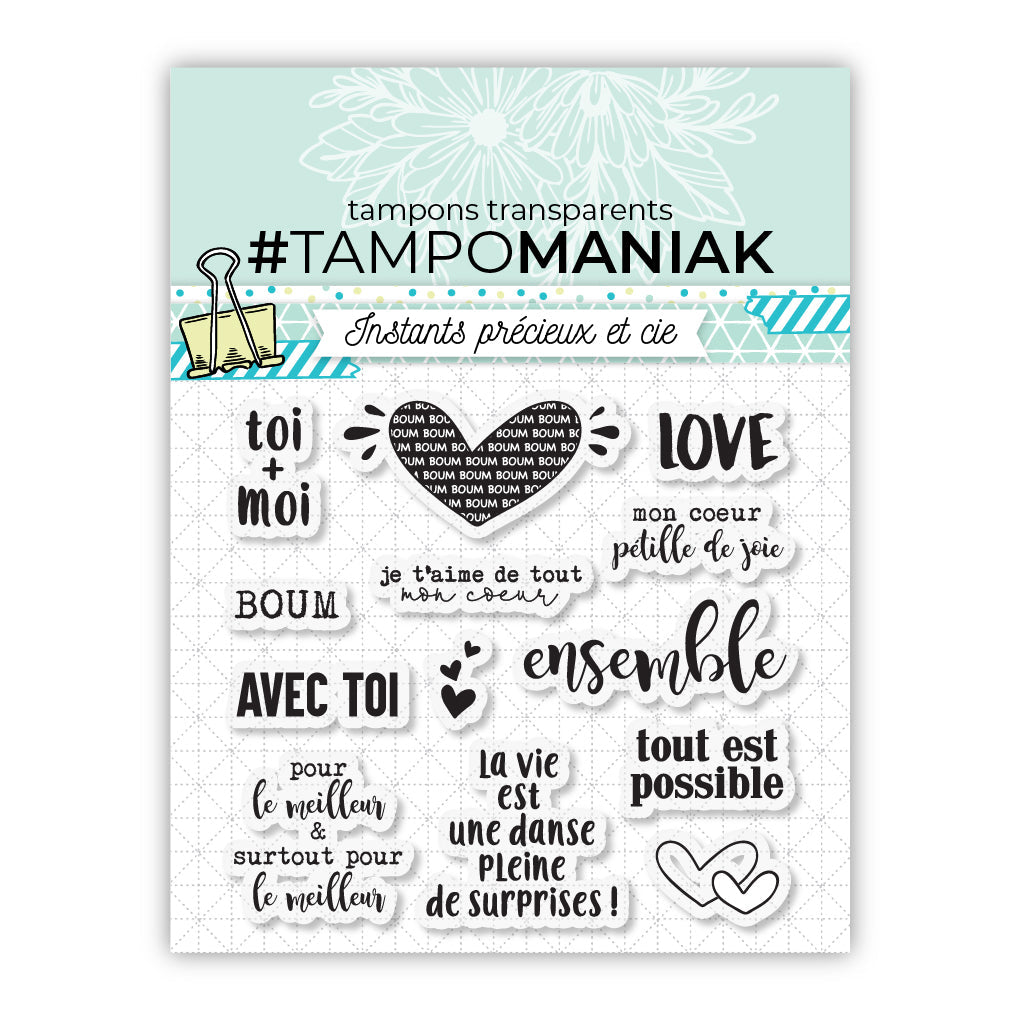 Planche de tampons - Pour le meilleur et pour le meilleur - 10x10cm